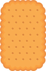 Poster - Sweet cracker icon cartoon vector. Cookie food. Biscuit snack