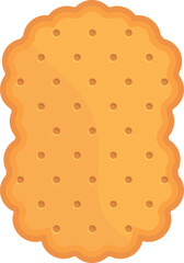 Poster - Bakery cracker icon cartoon vector. Food cookie. Snack biscuit