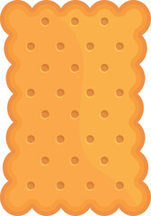 Poster - Cracker icon cartoon vector. Cookie food. Cake snack