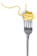 Sticker - Swirls of cooked spaghetti with fork