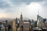 Fototapeta  -  Rainy clouds over the skyscrapers of Manhattan