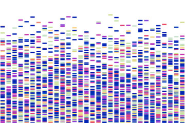 Illustration of genome data code