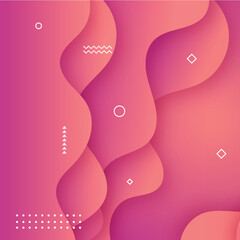 Poster - Abstract background with dynamic effect. Motion vector Illustration. Trendy gradients and geometric styles.