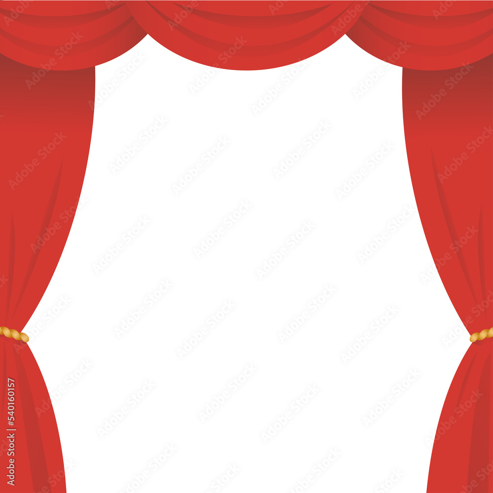 ËàûÂè∞Âπï„ÄÄÁ∑ûÂ∏≥„ÄÄËàûÂè∞„Ç´„Éº„ÉÜ„É≥„ÄÄPNG Stock Illustration Adobe Stock