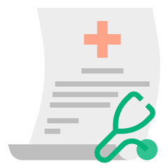 Sticker - medical certificate icon