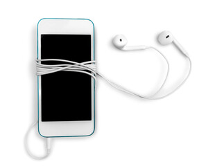 Smartphone with Earphones