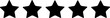 Leinwandbild Motiv Rating Stars outline icon