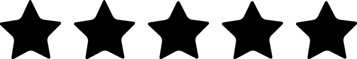 rating stars outline icon