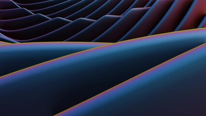 Aufkleber - Wonderful Abstract colourful line background. Starburst dynamic wave. 3d rendering illustration Background pattern for design.	