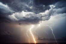 Thunderstorm Lightning Sky Weather Free Stock Photo - Public Domain ...