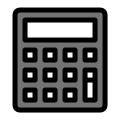 Sticker - Calculator Vector Icon