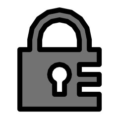 Wall Mural - Lock Vector Icon