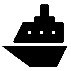 Wall Mural - Ship Vector Icon