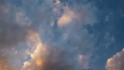 Wall Mural - time laps of sunset sky