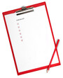 © BillionPhotos.com - Checklist clipboard pencil isolated plan organization paper