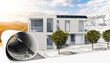 Bauplannung an einem energieeffizienten Mehrfamilienhaus - 3D Visualisierung