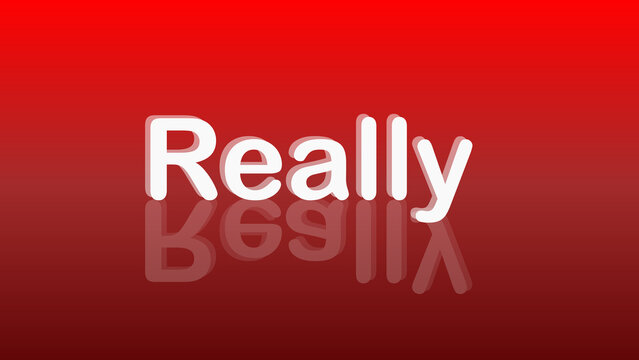 REALLY text rotating 3D rendering text motion graphics animation.
