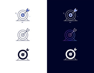 Target Icon - Goal Setting and Achievement Concept