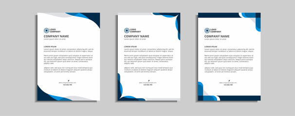 Wall Mural - modern corporate letterhead template design