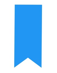 Poster - Blue bookmark sign icon 