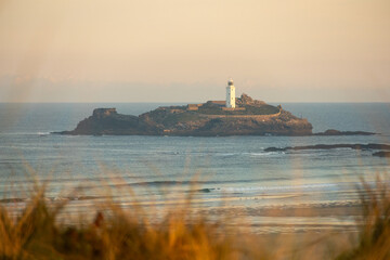 Wall Mural - lighthouse at sunset