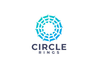 Wall Mural - CIRCLE RINGS LOGO DESIGN VECTOR