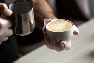 Barista at work