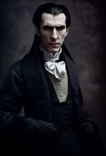 Concept Art Illustration Of Count Dracula Vampire