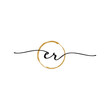 Letter E R Initial Beauty Logo