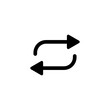 Double reverse arrow simple icon