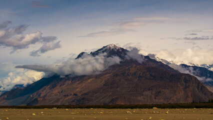 Wall Mural - Panoramic view of mountain range of Ladakh.