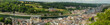 Panoramic photo of Dinant, the river Meuse and the surrounding countryside, Wallonia, Belgium.