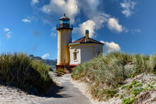 Coquille River Lighthouse In Bandon Oregon