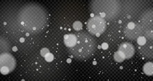 White Png Dust Light. Bokeh Light Lights Effect Background. Christmas Background Of Shining Dust Christmas Glowing Light Bokeh Confetti. Stock Royalty Free Vector Illustration. PNG