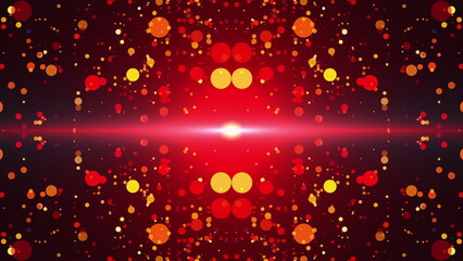 Poster - Particles and light. Computer generated 3d render