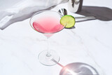 Fototapeta  - An alcoholic cosmopolitan cocktail
