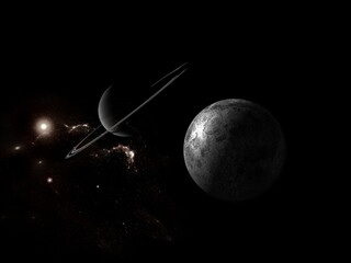Wall Mural - planets galaxy science fiction wallpaper beauty deep space cosmos physical cosmology stock photos.
