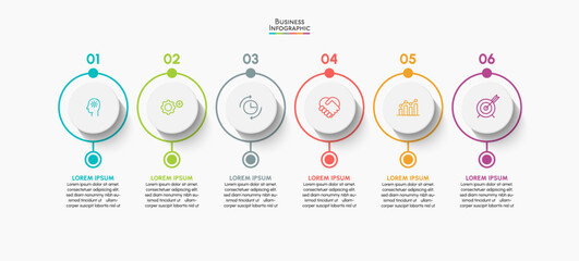 Business data visualization. timeline infographic icons designed for abstract background template milestone element modern diagram process technology digital marketing data presentation chart Vector