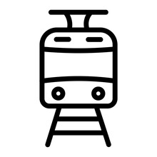 Tramway Line Icon