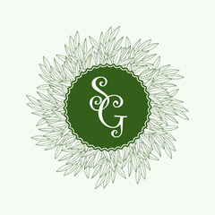 Wall Mural - plant logo design icon vector
