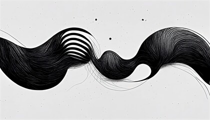 Fine design element with luxury fine detail in contemporary art style, background design, like comb combing black and white hair