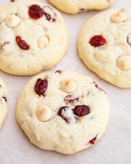 Wall Mural - Lemon cranberry white chocolate cookie