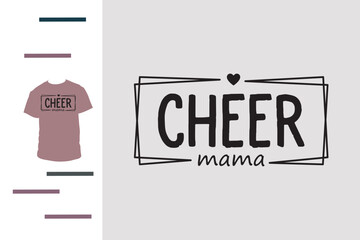 cheer mom t shirt design