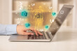 © ra2 studio - Doctor working on laptop with healthcare concept