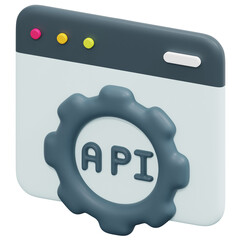 Poster - api 3d render icon illustration