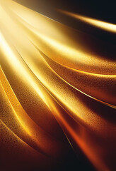 Poster - Abstract shiny color gold wave, luxury background.