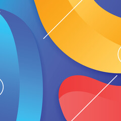 Wall Mural - abstract background. vector banner template for social media, website and business template presenta
