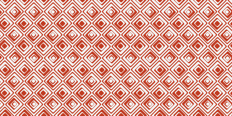 Poster - Rhombuses orange seamless. Stylish rhombuses are rounded. Print and seamless surfaces, design decoration.