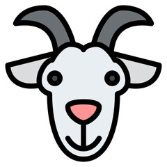 goat animal face avatar zoo