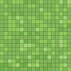 Leinwandbilder - Pixel background. The concept of games background. Squares pattern background. Minecraft concept. Vector illustration. Light Green vector abstract textured background
